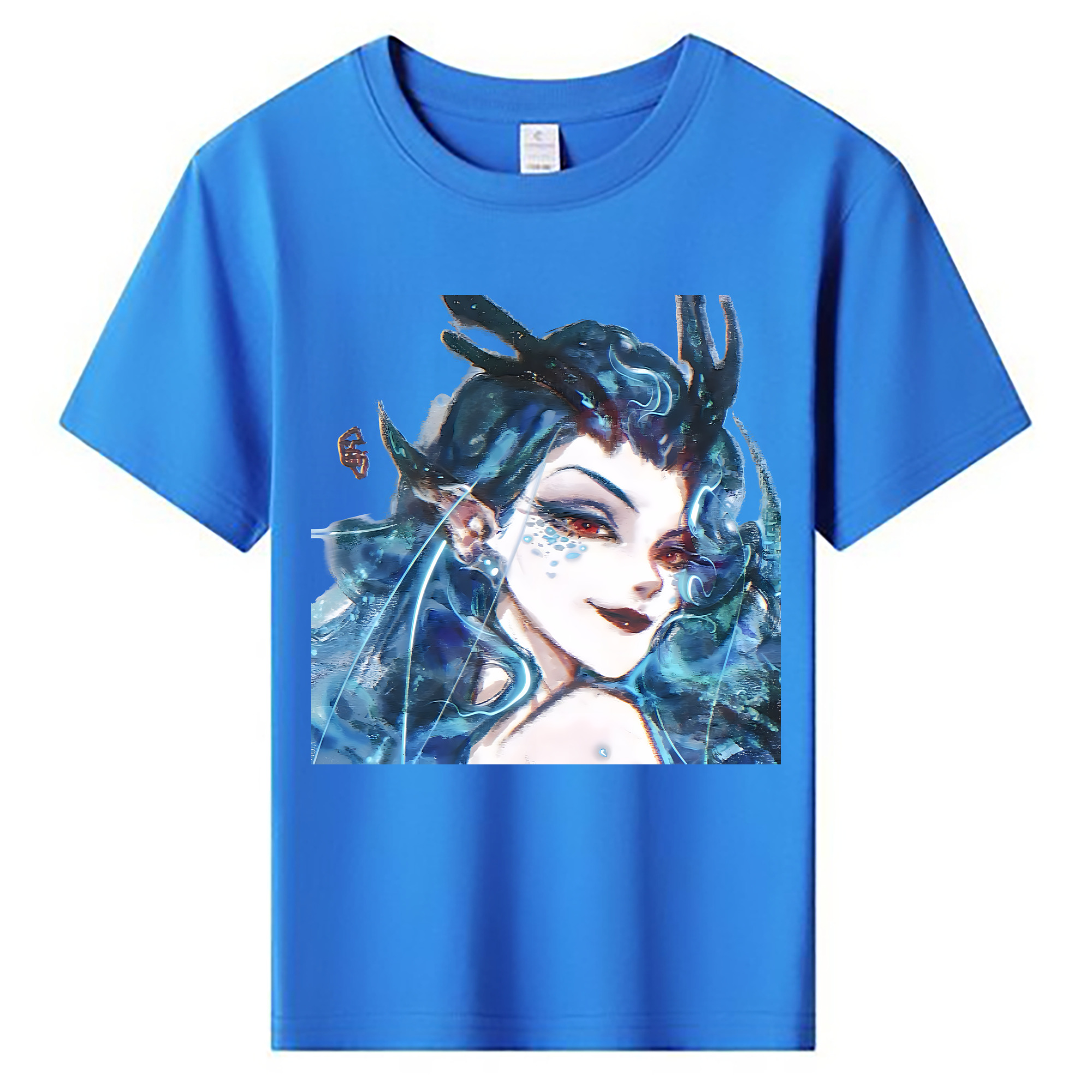 （画像用） Ne Zha 2 ナタ 魔童の大暴れ 綿100％キッズTシャツ（フロントプリント）